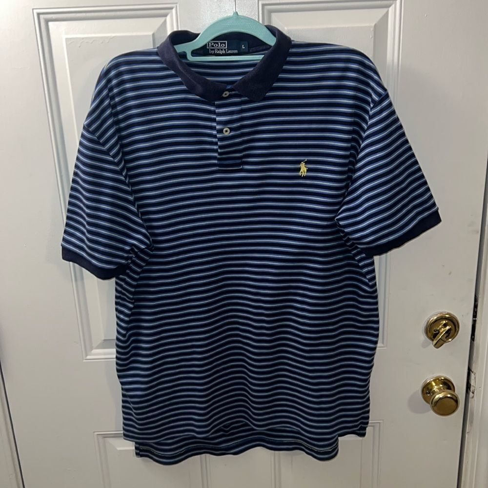 Polo Ralph Lauren shirt blue yelllow
